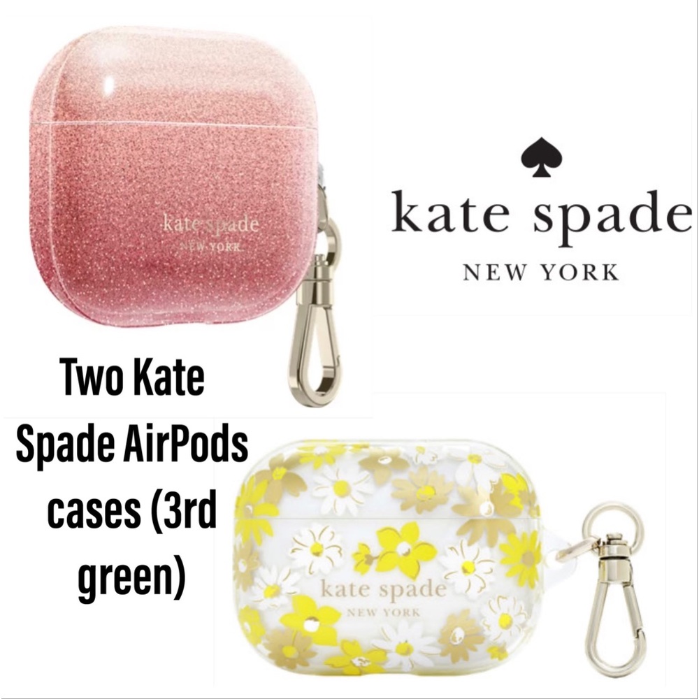 Two Kate Spade cases for AirPods (3rd gen)